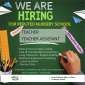Hiring for Nursery Teacher/Assistant Teacher