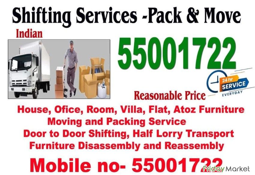 Shifting Services Pack N Move 55001722 Hawally Kuwait