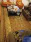 Persian style brown LARGE room carpet rug