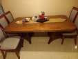 Sold wooden dining table